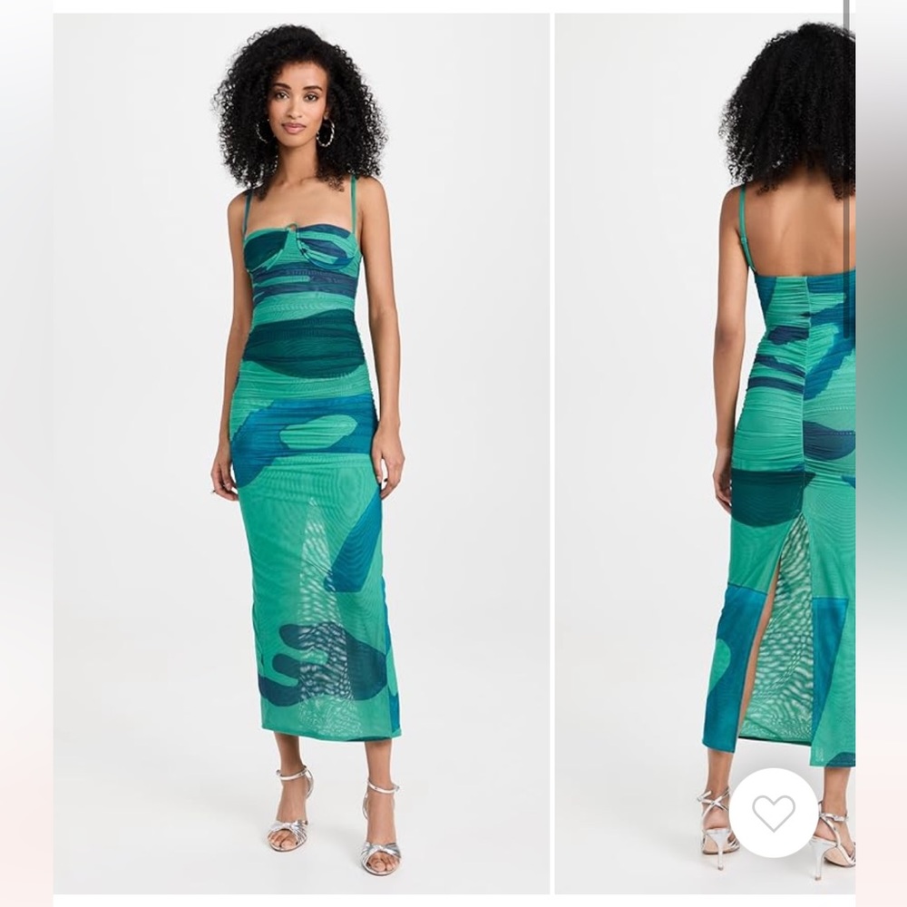 SIR the label Frankie gathered midi dress
